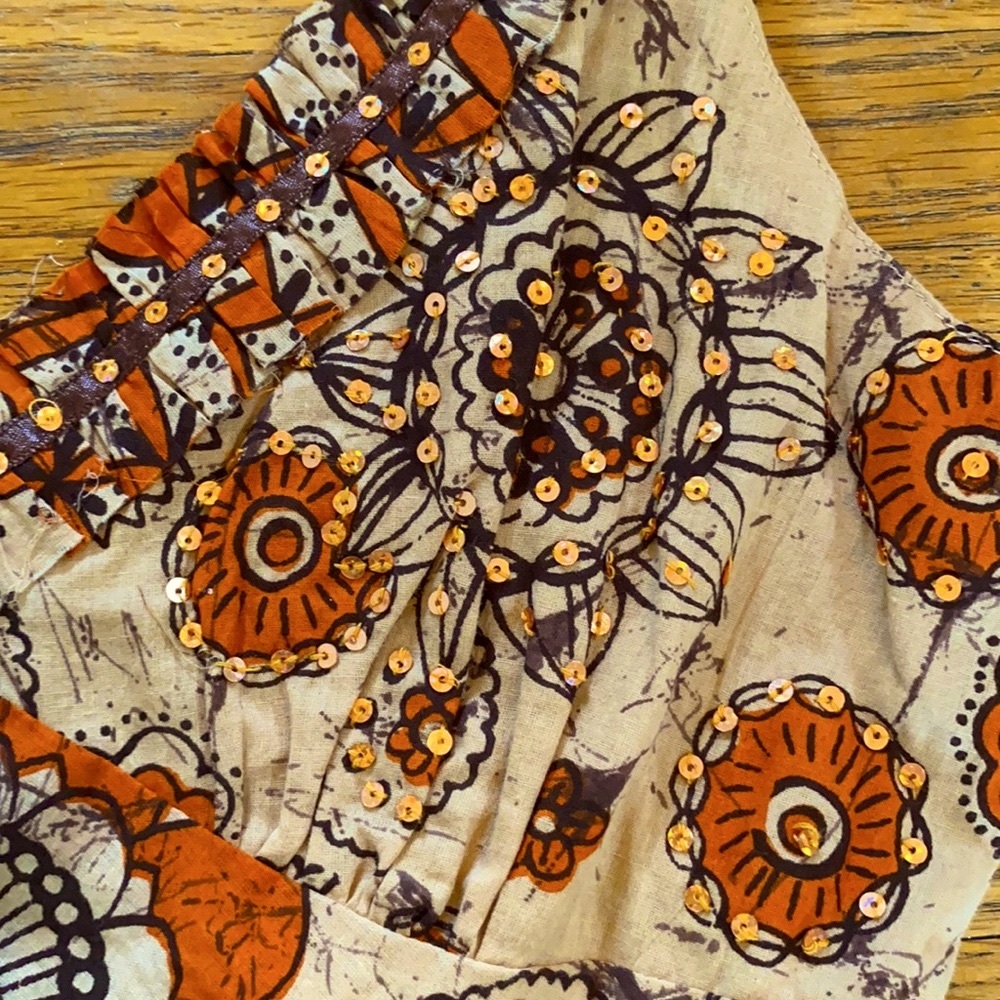 Flowered Boho Tank Top - Picture 3 of 8